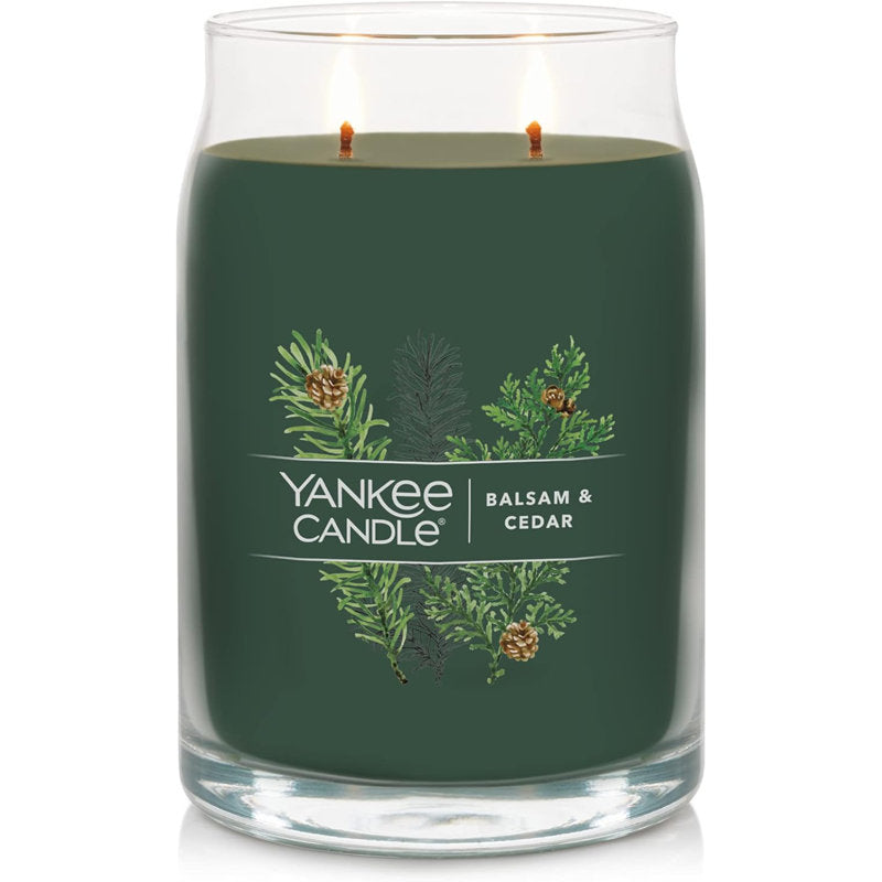 Balsam & Cedar Scented Jar Candle