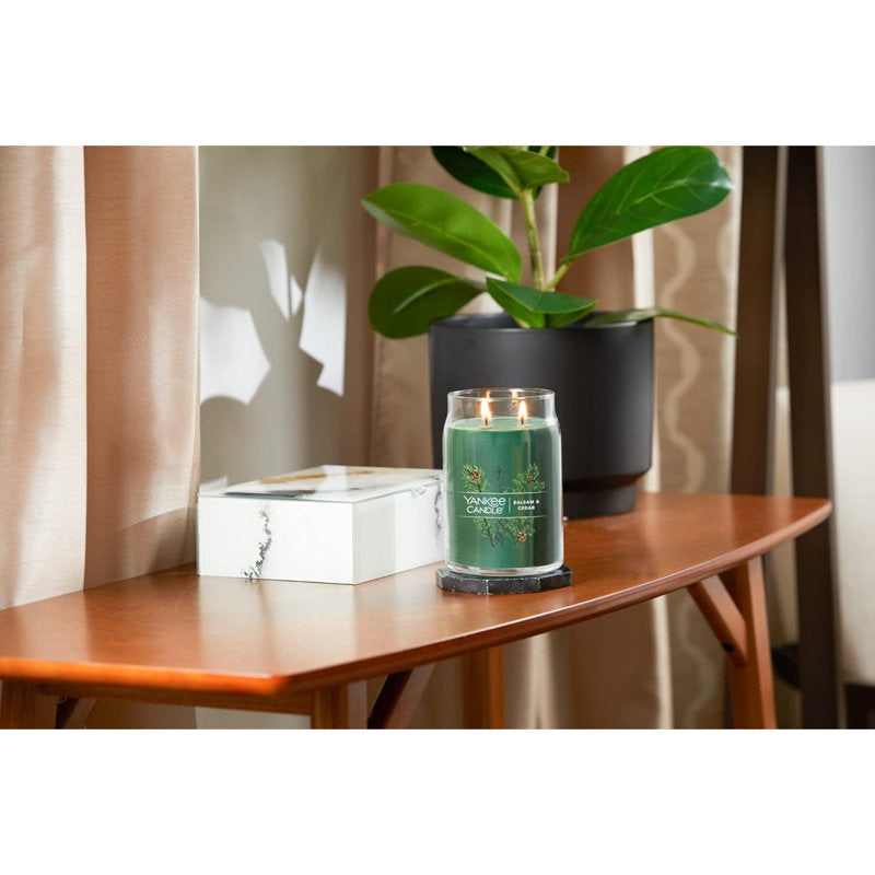 Balsam & Cedar Scented Jar Candle