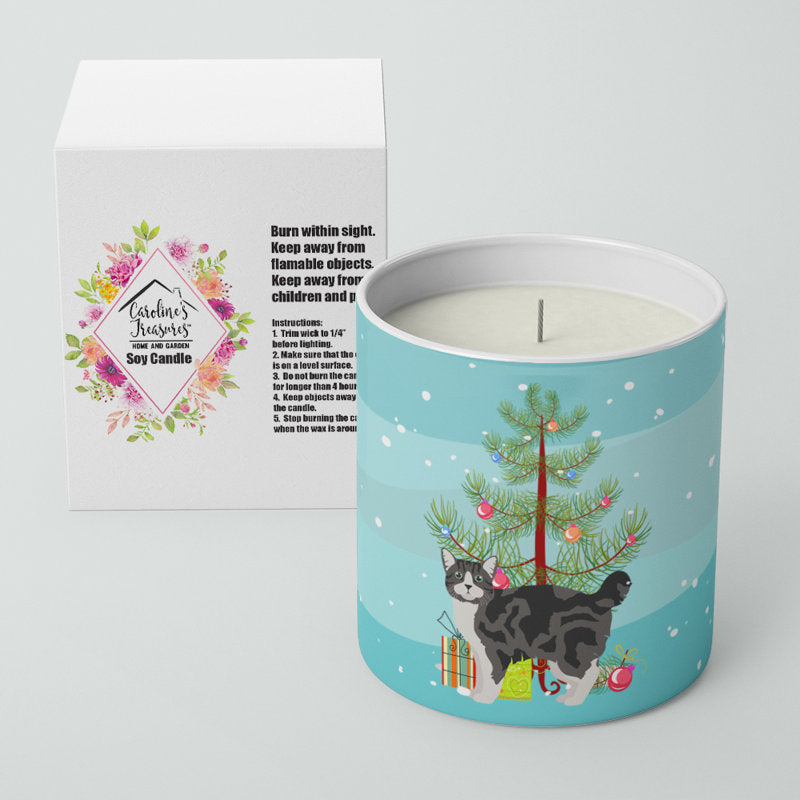 Pine / Christmas Tree Scented Jar Candle with Ceramic Holder