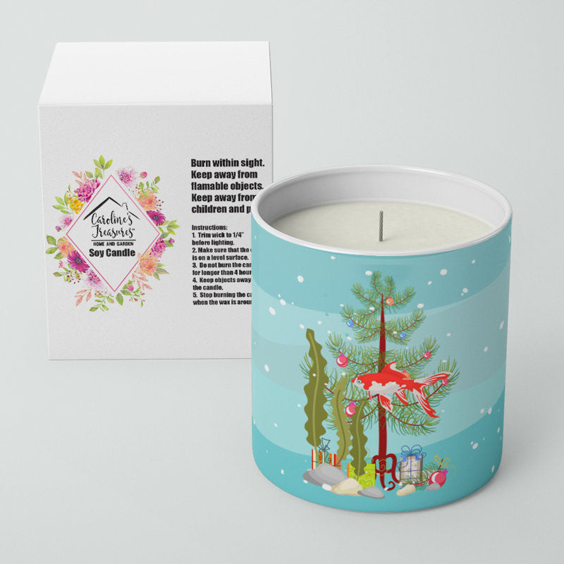 Pine / Christmas Tree Scented Jar Candle with Ceramic Holder