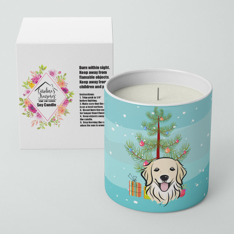 Pine / Christmas Tree Scented Jar Candle with Ceramic Holder