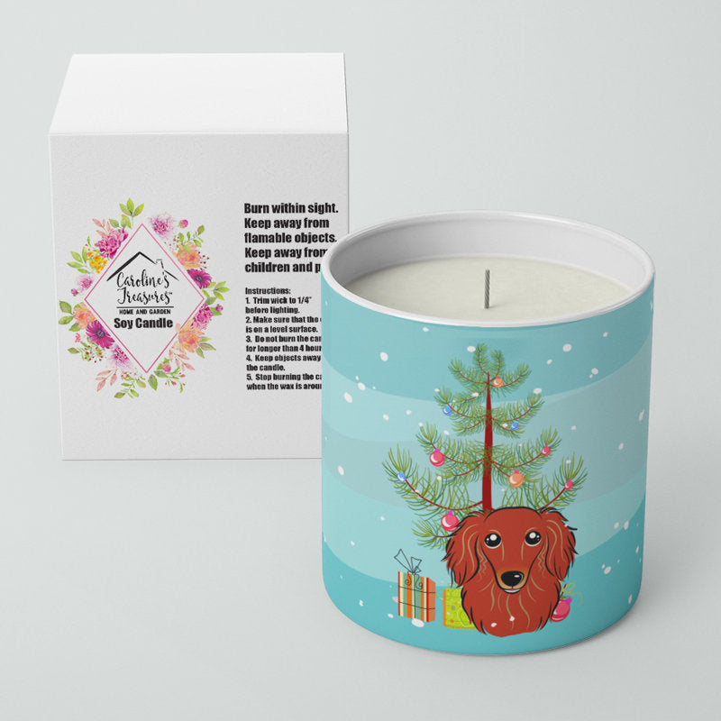 Pine / Christmas Tree Scented Jar Candle with Ceramic Holder