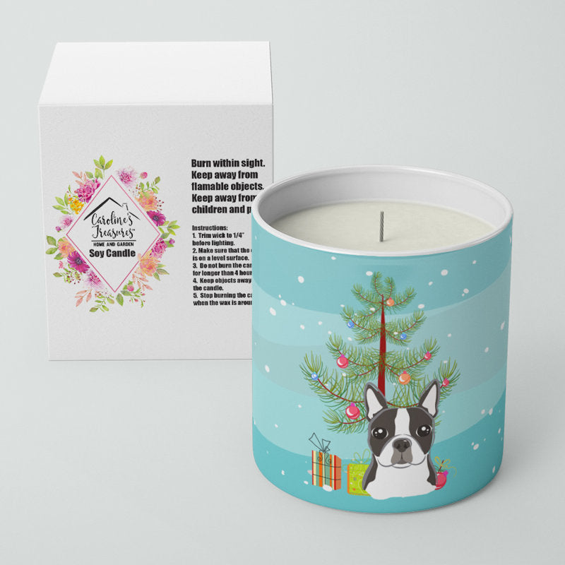 Pine / Christmas Tree Scented Jar Candle with Ceramic Holder