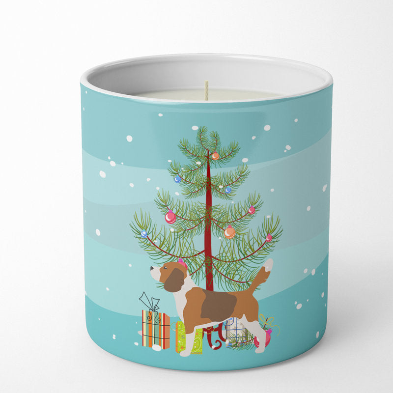 Pine / Christmas Tree Scented Jar Candle with Ceramic Holder