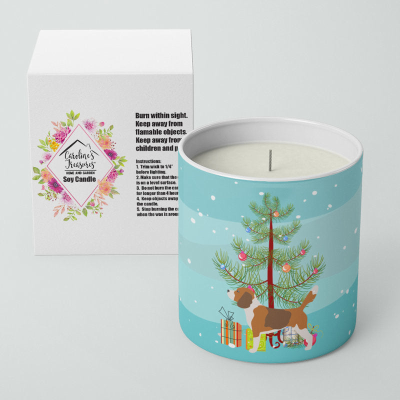 Pine / Christmas Tree Scented Jar Candle with Ceramic Holder