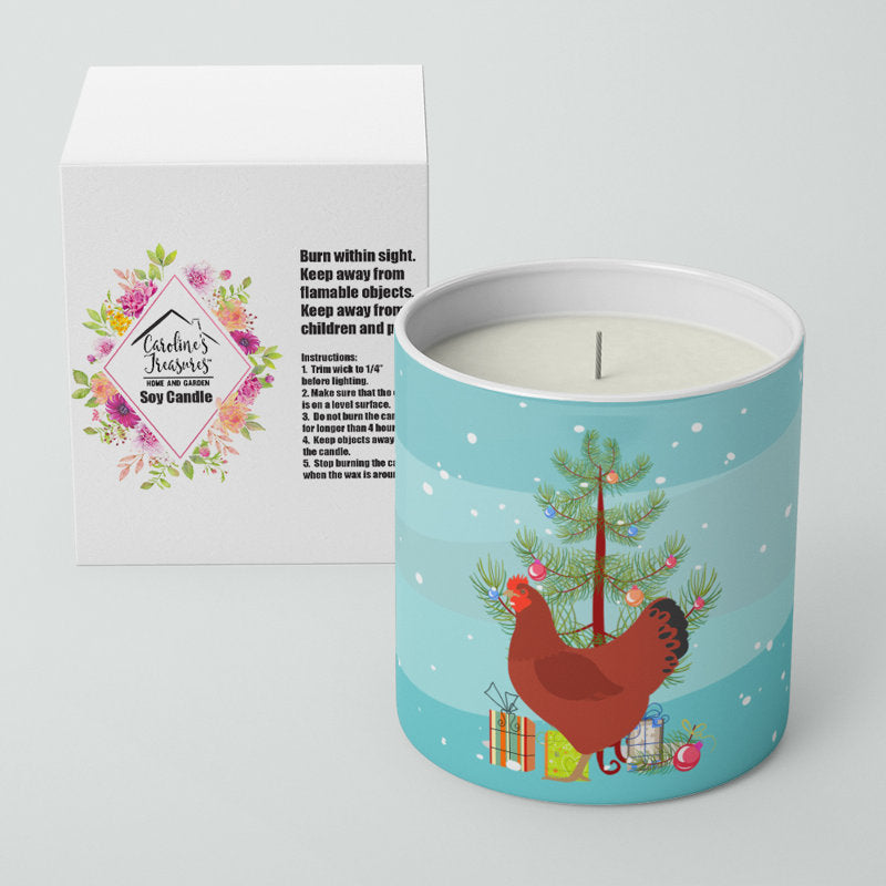 Pine / Christmas Tree Scented Jar Candle with Ceramic Holder