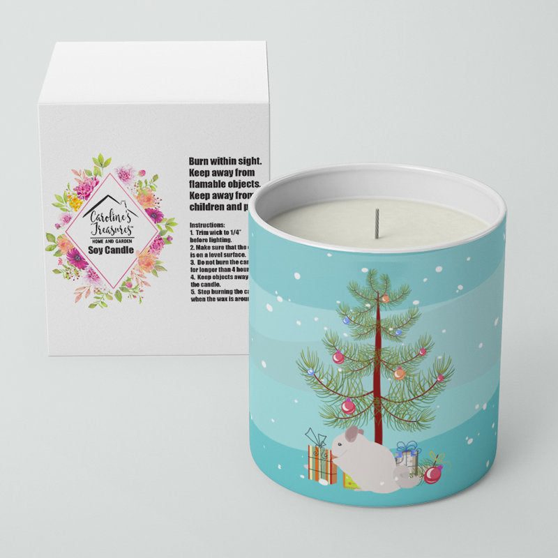 Pine/Christmas Tree Scented Jar Candle with Ceramic Holder