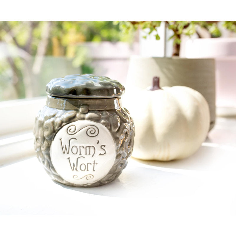 Worm Wart Scented Jar Candle with Ceramic Holder