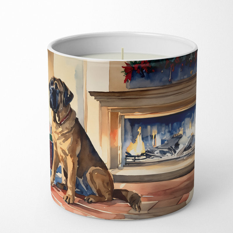 Christmas Tree Scented Tumbler Candle with Ceramic Holder