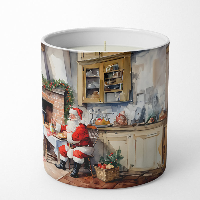 Holiday Plaid Candle Collection - Peppermint 26 oz Soy Candle Apothecary Jar with Decorative Tin Lid