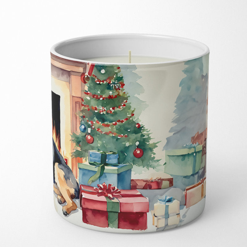 Christmas Tree Scented Tumbler Candle with Ceramic Holder