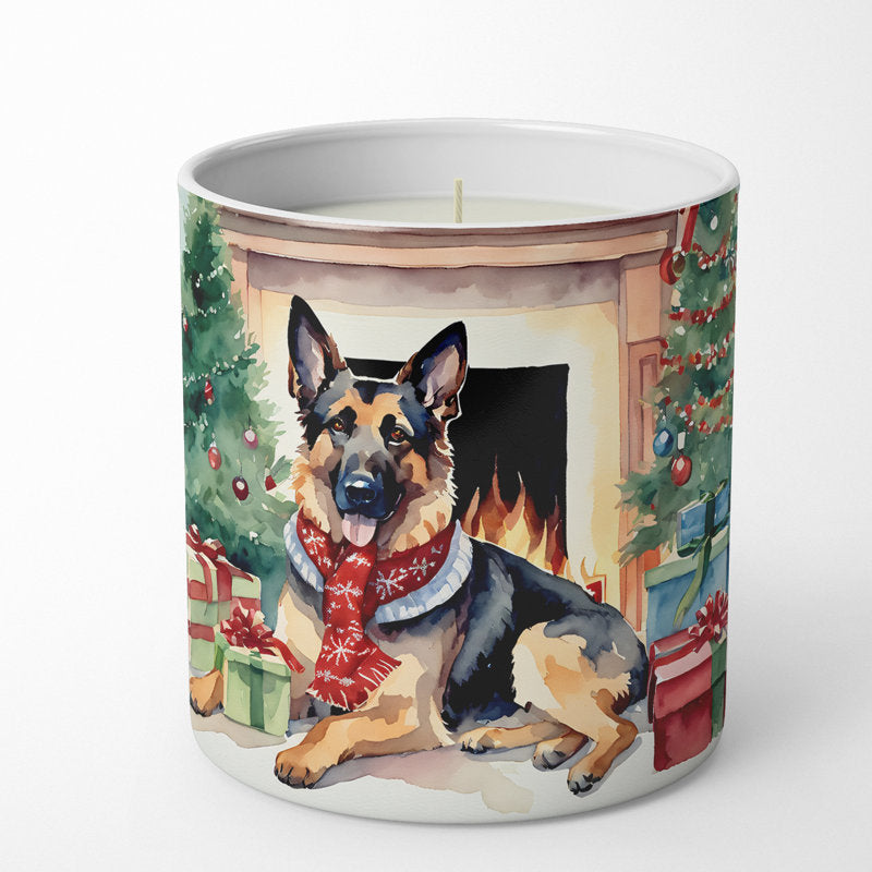 Christmas Tree Scented Tumbler Candle with Ceramic Holder