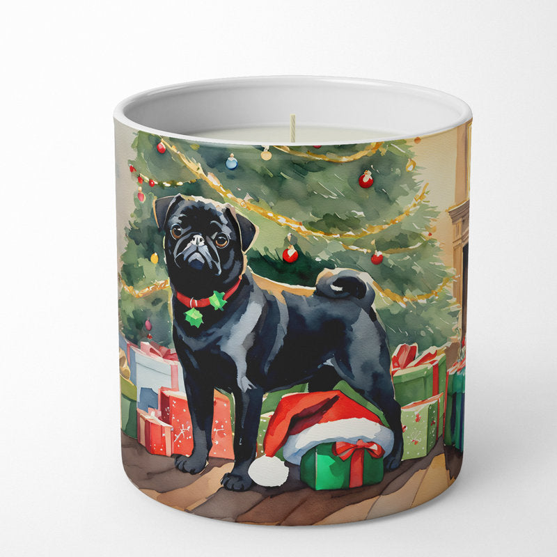 Christmas Tree Scented Tumbler Candle with Ceramic Holder