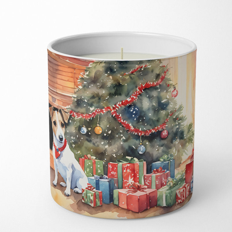 Christmas Tree Scented Tumbler Candle with Ceramic Holder