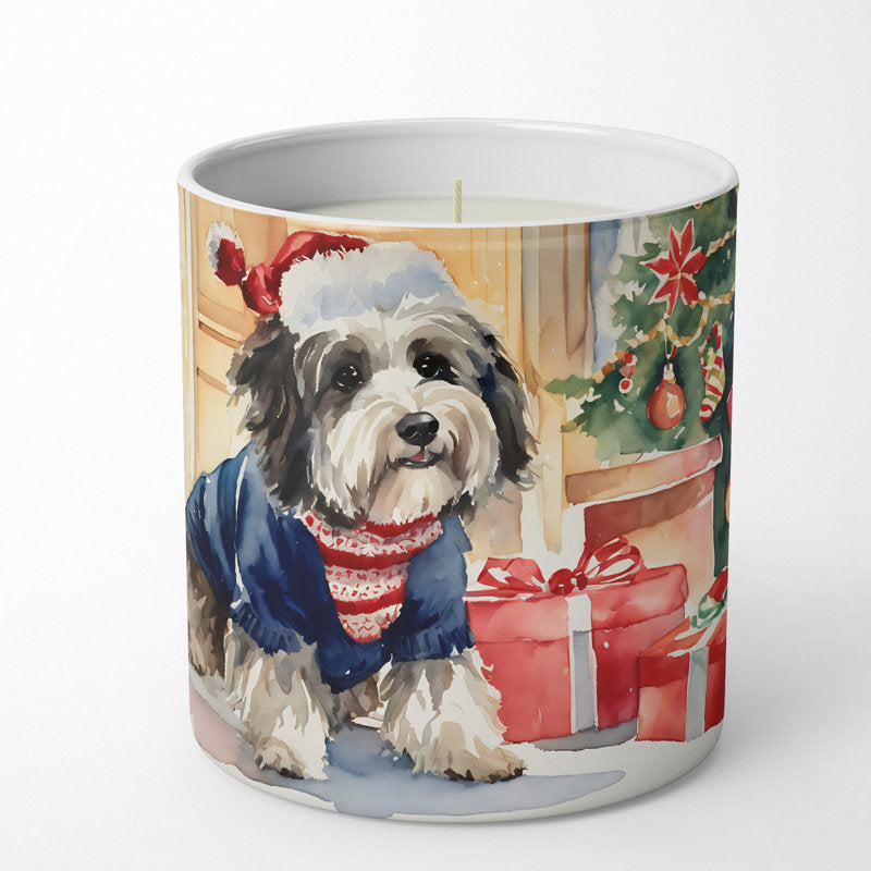 Christmas Tree Scented Tumbler Candle with Ceramic Holder