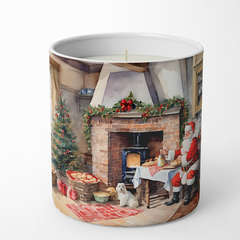 Holiday Plaid Candle Collection - Peppermint 26 oz Soy Candle Apothecary Jar with Decorative Tin Lid