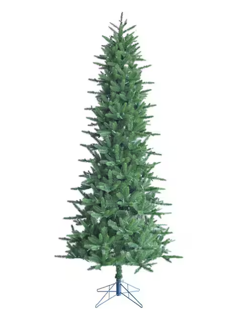 6.5-ft. Carmel Pine Slim Green Artificial Christmas Tree, No Lights,
