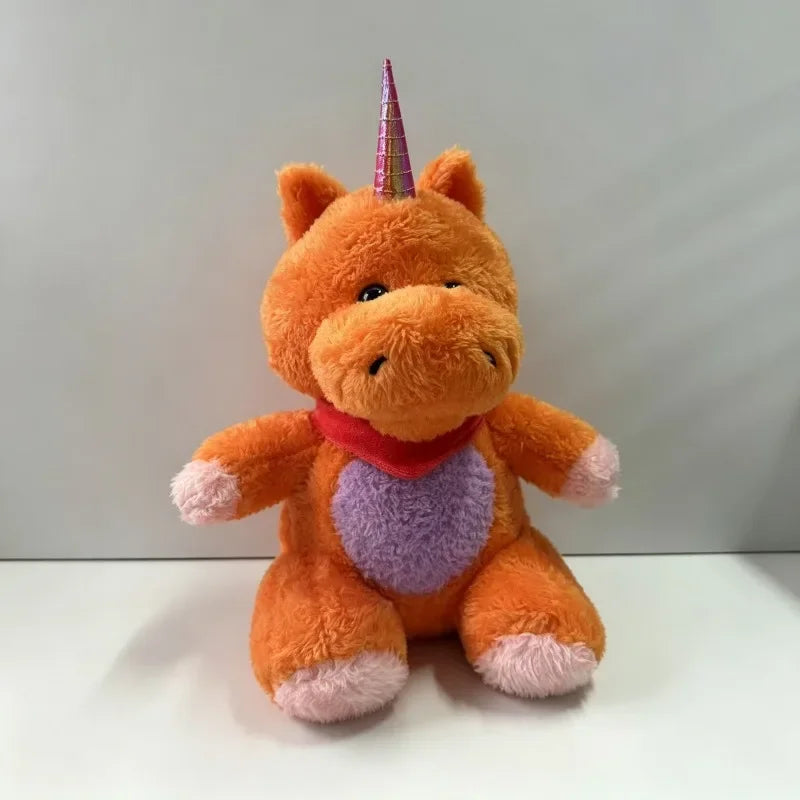 Stuffed Animal Plush New Anime Buddy The Unicorn Plush Toy Buddy Anime Soft Stuffed Animal Doll Orange Unicorn Plushie Home Decor Collectible Gift