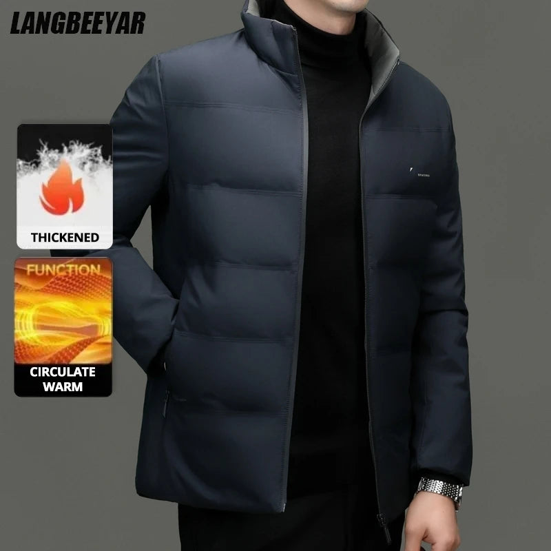 Coats Parka Top Grade ​​​​Men's 2026 Winter Brand Casual Stitch Bubble Puffer Parka Jacket Windbreaker Coats Short Outerwear​​​​​​​​​​​​