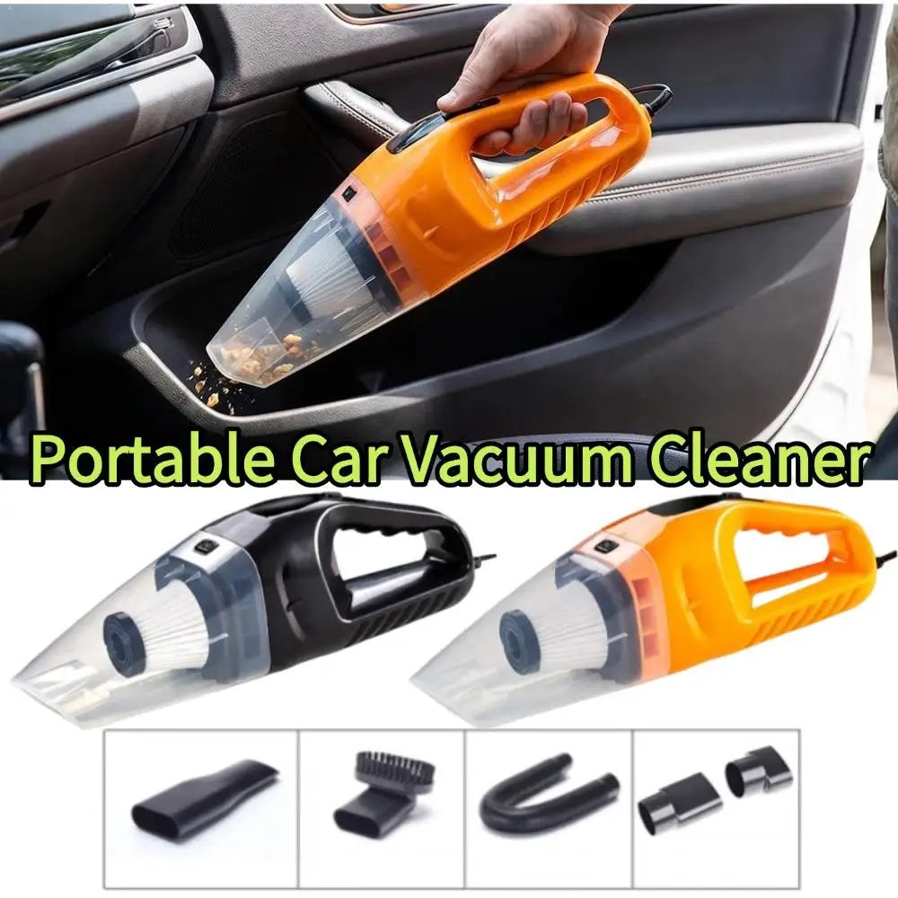 Portable Car Vacuum Cleaner Handheld Dust Buster Wet Dry Dual Use Strong Suction Mini Dust Collector Automotive Cleaning Tools