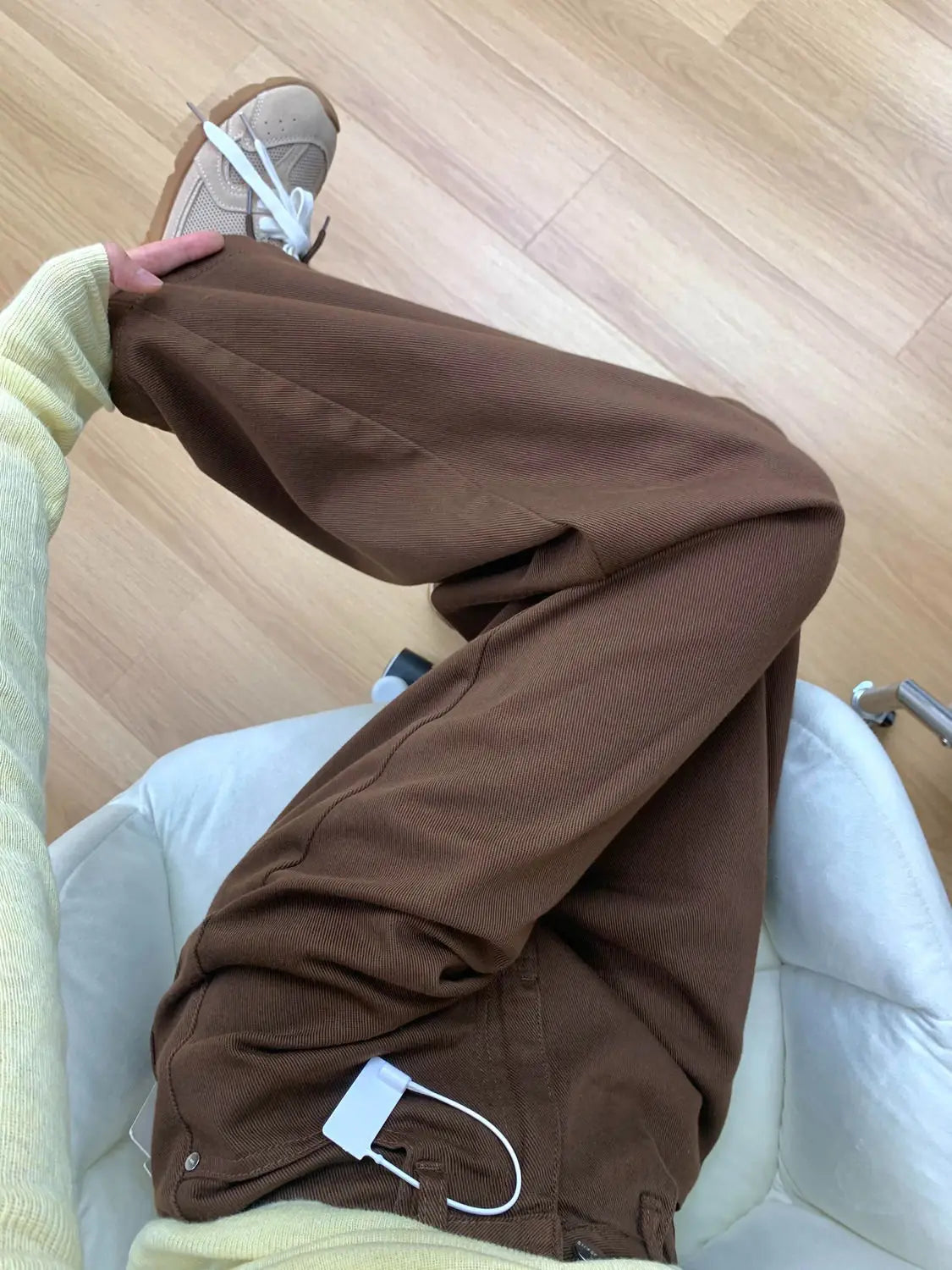 Stylish American Vintage High Waist Jeans Women Fashion Comfortable Draping Straight Leg Floor Length Versatile Denim Pants