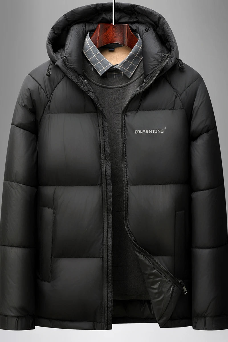 Winter New parka Fashion Thick Warm Cotton Jacket Men's Casual Loose Sports Plus Large Hooded coat