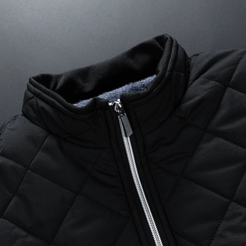 Winter Men's Warm Jacket Fashion Men Thermal Parkas Coats Casual Classic Outwear Fleece Windbreaker Jackets Men Clothing