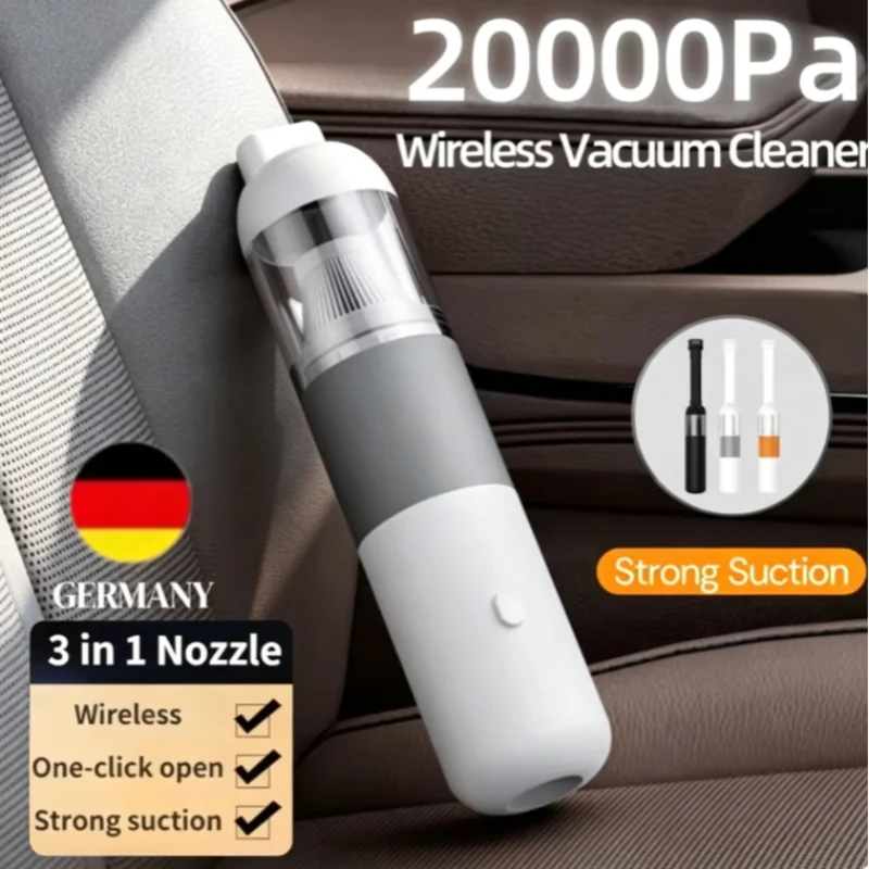 120W Wireless Handheld Car Vacuum Cleaner High Power Strong Cyclone SuctionPortable Mini Vacuum Cleaner for Car Home Cleaning