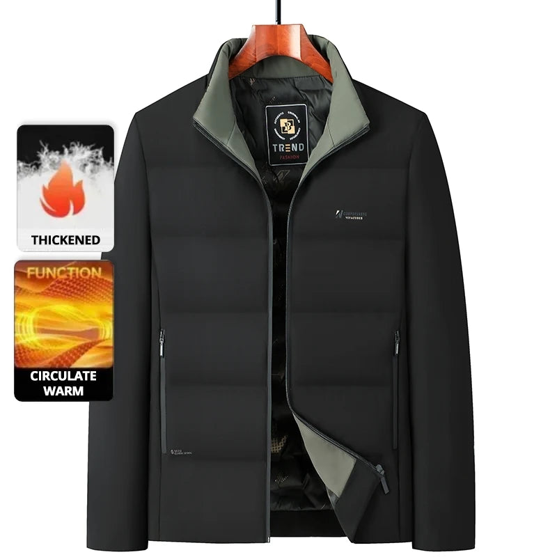 Top Grade ​​Men's Winter Short Parka Jacket Windbreaker Coats Bubble Puffer 2026 New Casual Fashion Quilted Outerwear
