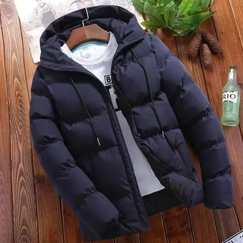 New Winter Cotton Coat for Men, Thickened Warm Cotton Coat, Trendy Cotton Jacket, Men's Coat