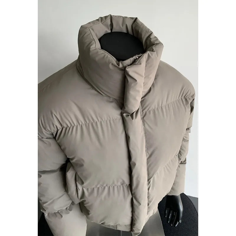 2026 new winter cotton jacket, cotton coat, men's thick warm bread jacket, sports and leisure trendy brand cool jacket