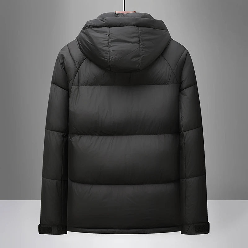 Winter New parka Fashion Thick Warm Cotton Jacket Men's Casual Loose Sports Plus Large Hooded coat