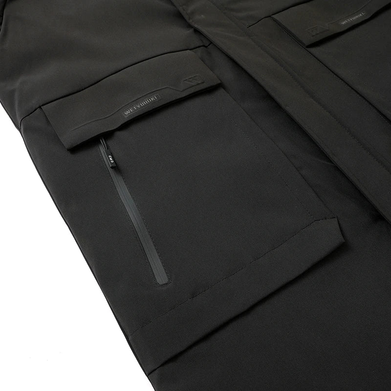 Men's Fashion Windbreaker Parka Coat Overcoat Outdoors Windproof Casual Autumn Winter Warm Hombre New Male Jacket Streetwear
