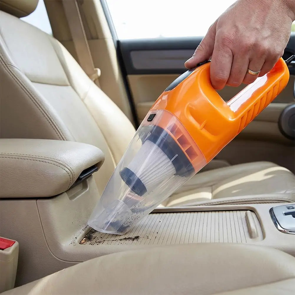 High Power Handheld Auto Vacuum Cleaner 12V Car Plug Design Complete Nozzle Set for Car Interior Care Mini Auto Dust Collector
