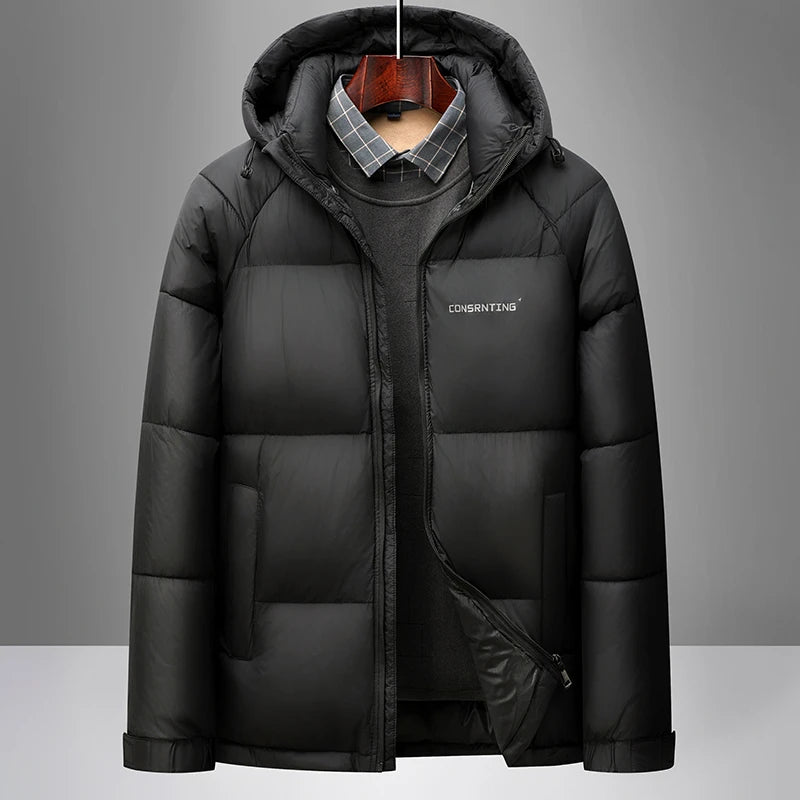 Winter New parka Fashion Thick Warm Cotton Jacket Men's Casual Loose Sports Plus Large Hooded coat
