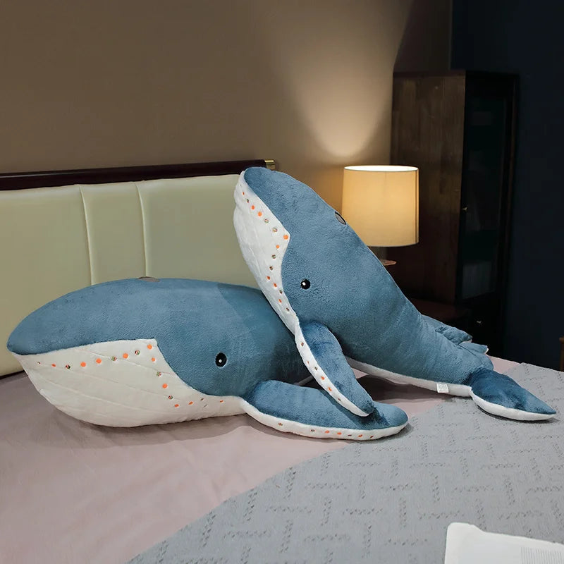 Stuffed Animal Plush Cartoon Shark Whale Plush Toy Children Doll 100CM Kawaii Christmas Gift Sea Animal Fish Pillow Kids Stuffed Toys Room Decoration