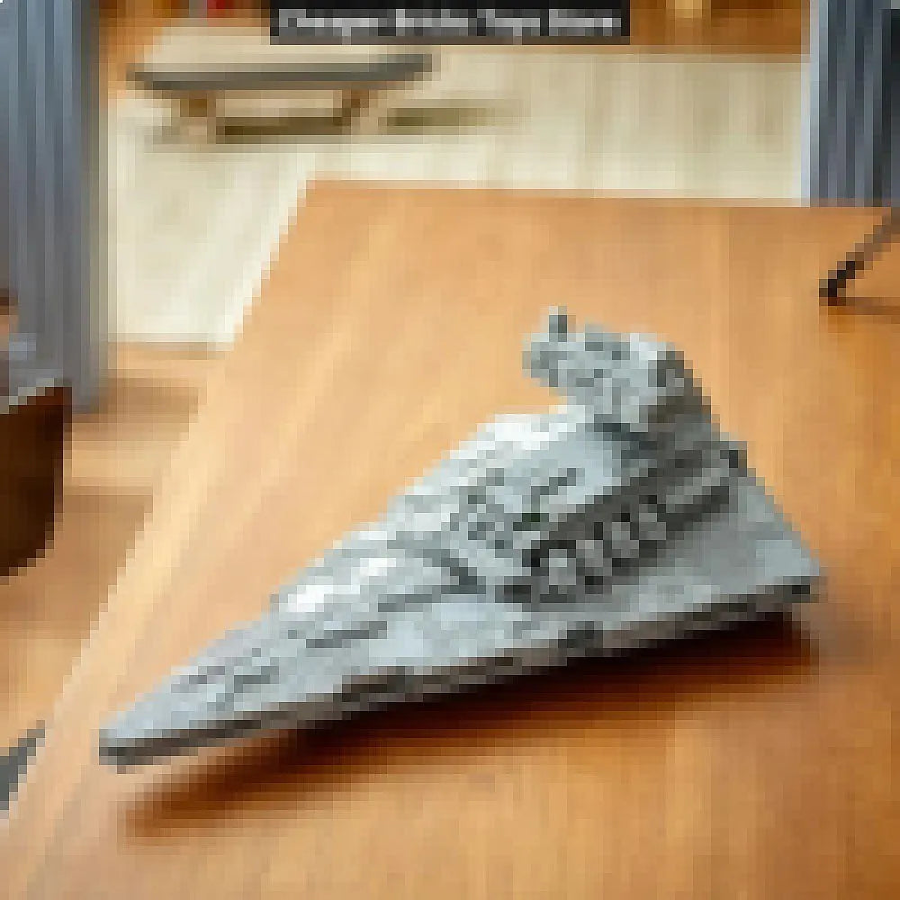 Creative Conflict Space Vehicle Building Block With Planet Scenes and Collectible Desktop Decor Model for Friends 1555PCS