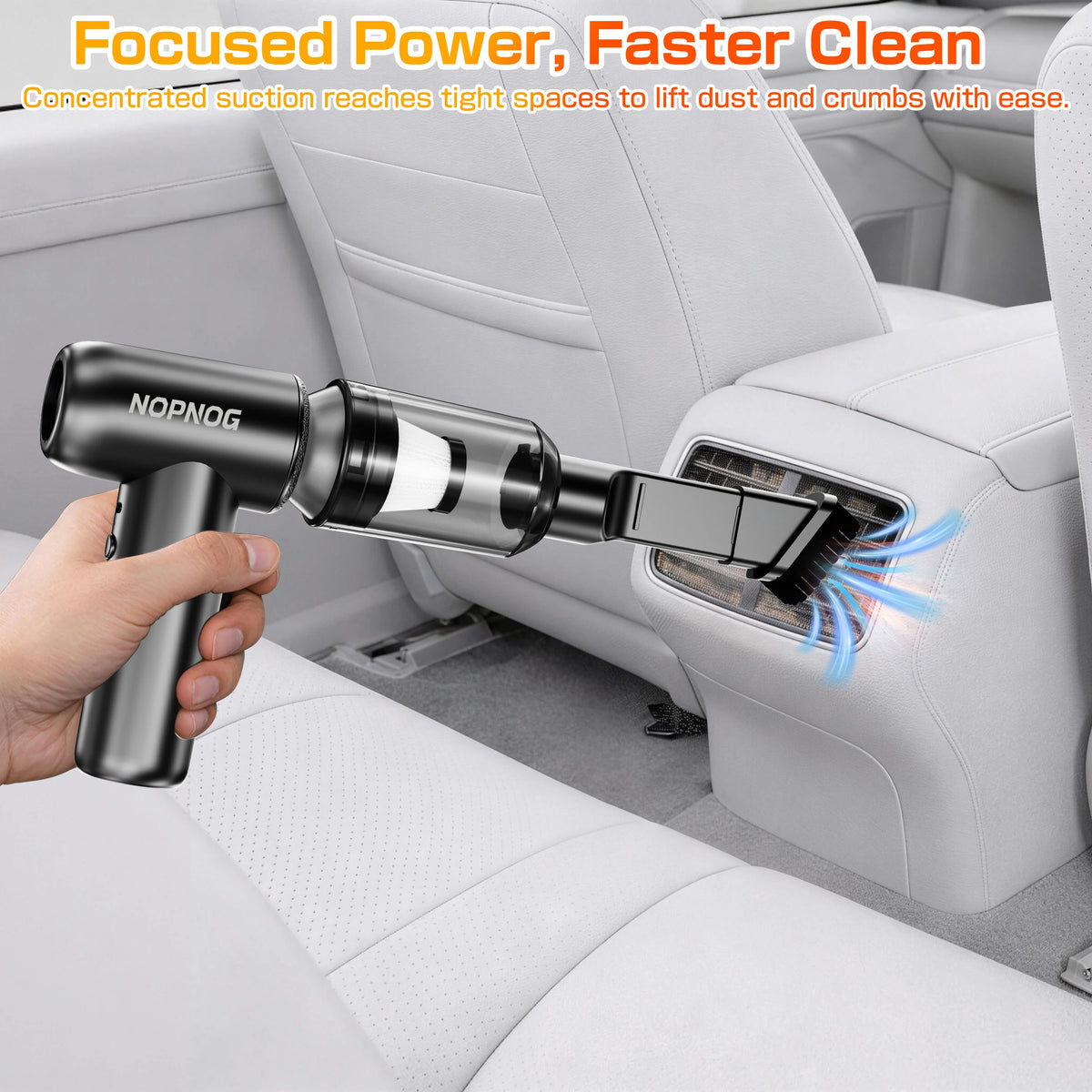 Car Vacuum Cleaner Air Duster Electric Dust Collector Air Blower Turbo Fan Cleaning Tools Hair Dryer Auto Accessories for Home Outdoors Camping Truck RV Trailer Universal