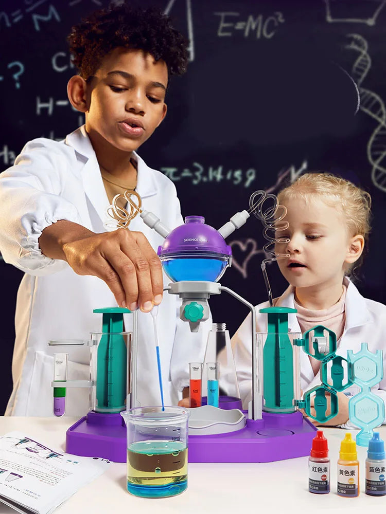 Kids Science Laboratory Montessori Toys Chemical Experiments Kits STEM Children Educational Toys Physical Technological Gadgets