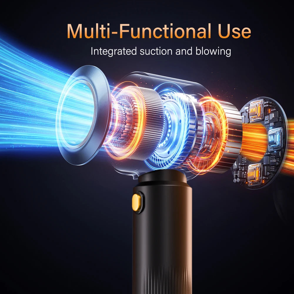 CENRR Mini Car Vacuum Cleaner Powerful Portable Cleaning Machine for Car Strong Suction Wireless Handheld Vacuum Cleaner for Car
