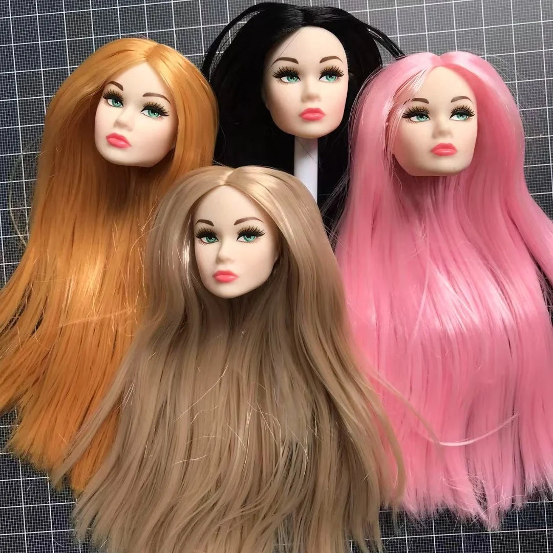 Poppy Parker Doll Heads DIY Dressing Doll Toy Heads With Good Makeup Collection 1/6 Female Doll Heads Parts Accessories