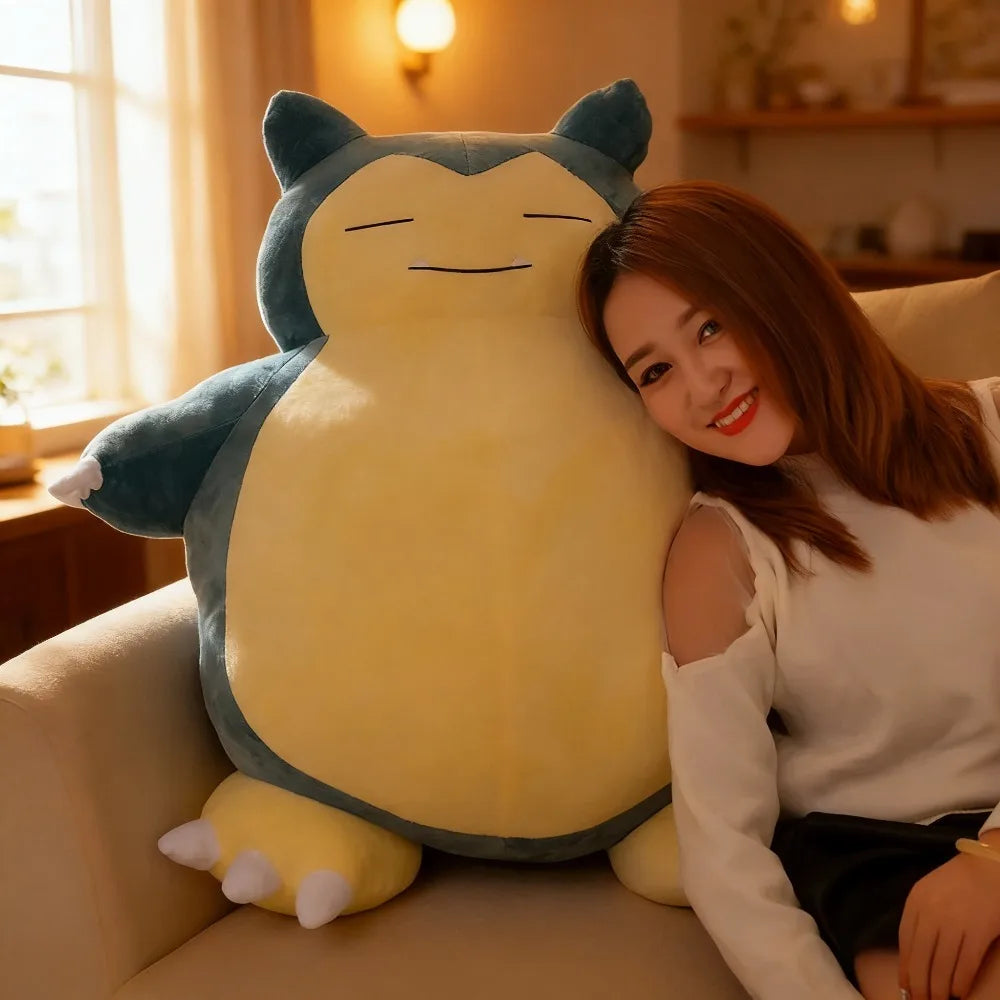 Plush 100/130/150/200cm Kawaii Giant Snorlax Plush Pokemon Plush Toys Soft Snorlax Leather Shell Plushie Dolls NO Filling Pillow Gifts