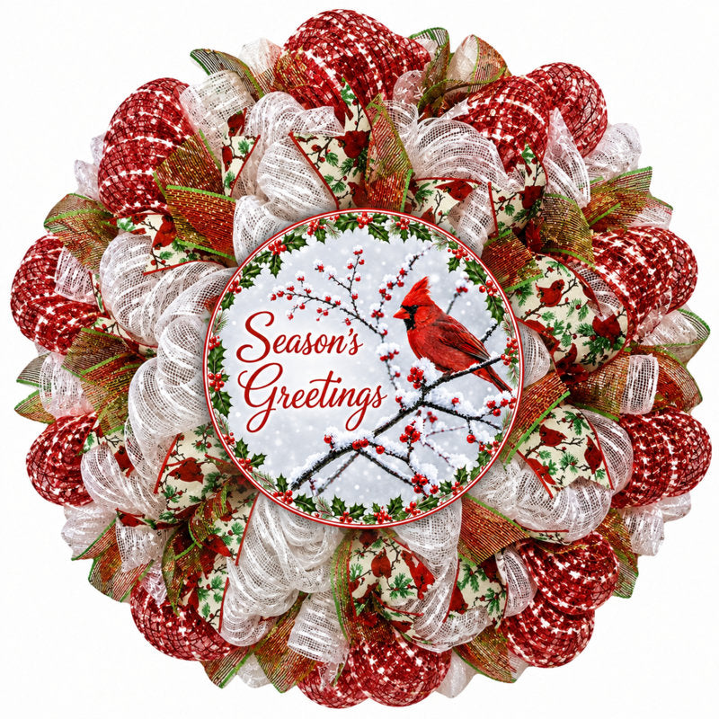 Christmas Wreath as a festive door display