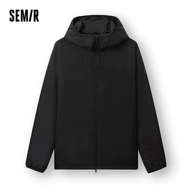Semir Men Padded Jacket Water Repellent Wool Blend 2026 New Winter Daily Wear Urban Casual Style Cold Weather Layering