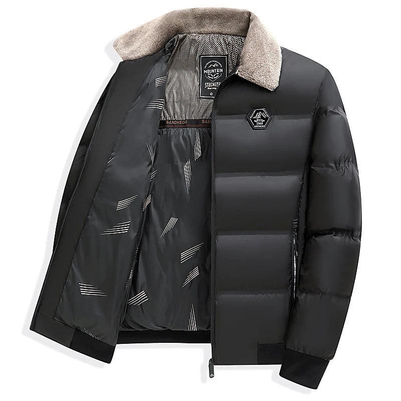 Men's Winter Thick Warm Middle-aged and Elderly Cotton Jacket New Cotton Jacket High-end Men's Winter Jacket