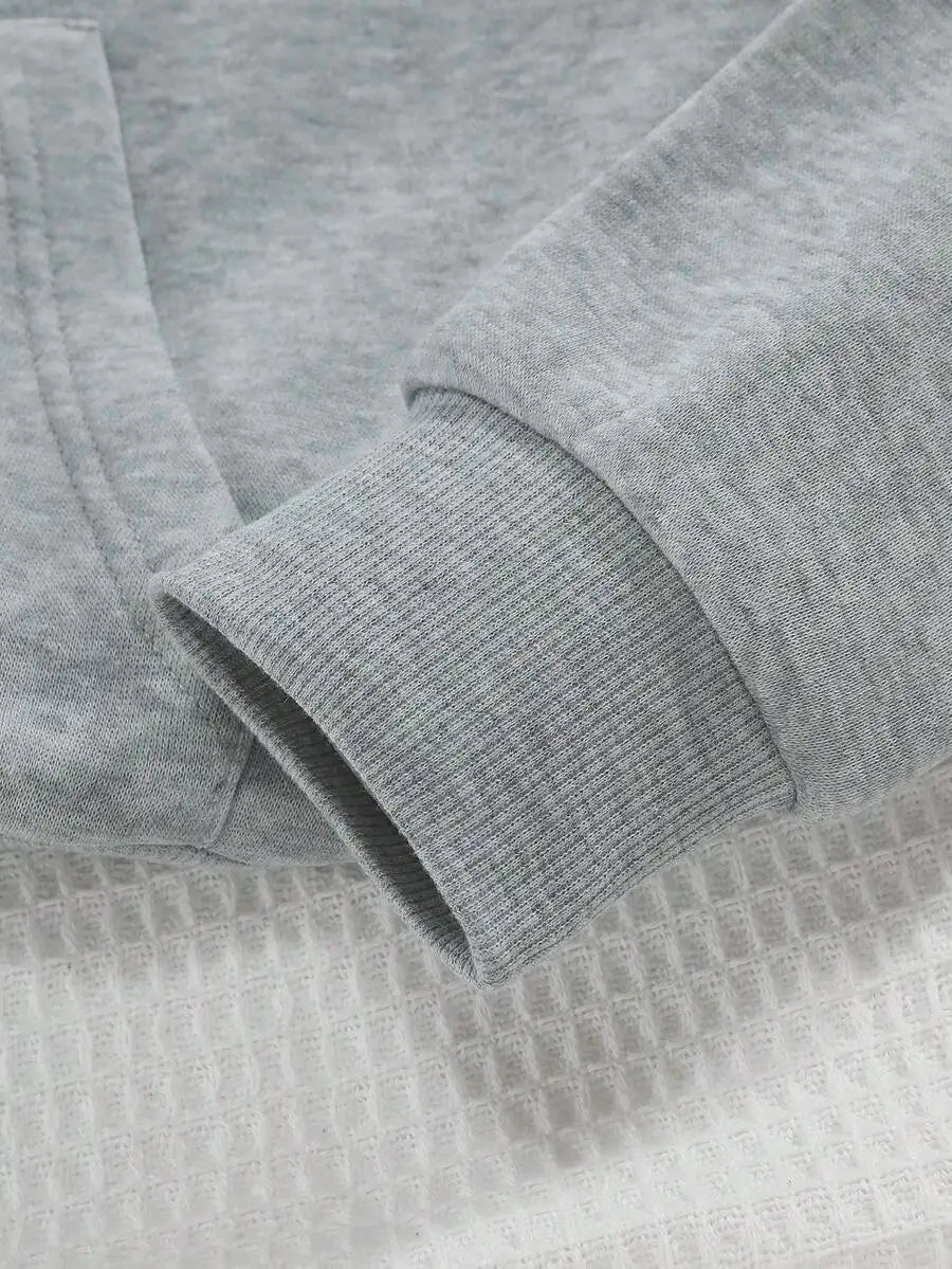 2026 Fashion New Arrival Womens Rose Slogan Graphic Print Drawstring Pocket Hoodie Autumn Winter Casual Streetwear Pullover Sweatshirt Basic Top T Shirt