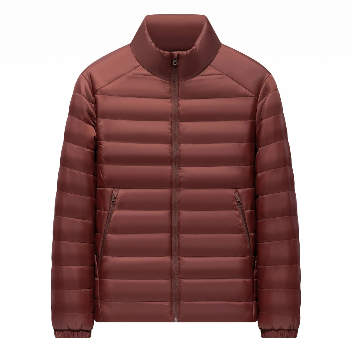 Men's Stand Collar Down Cotton-Padded Jacket Winter Lightweight Warm Cotton Windproof Jacket Casual Jacket
