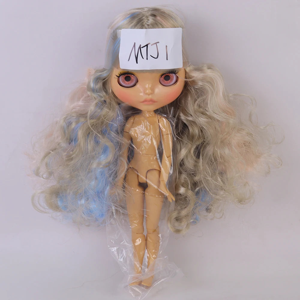 (MTJ) ICY Blyth Doll 19 Joint 30CM Matte/Glossy Face Doll, No Extra Hands, DIY Girls' Toy, Special Sale Clearance