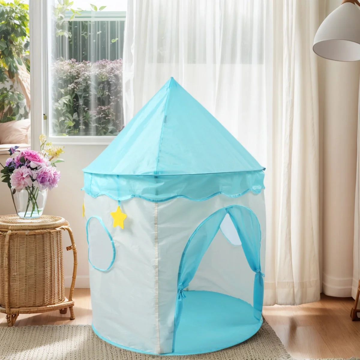 [Outdoor Recreation] Children's Fun Play Tent, Large Pretend Play Toy Castle, Princess Fairy Tale Toy Playhouse, Outdoor Recreation Tent, Beach and Lawn Toys, Children's Holiday Gifts, Christmas and Halloween Gifts, Accessories Not Included