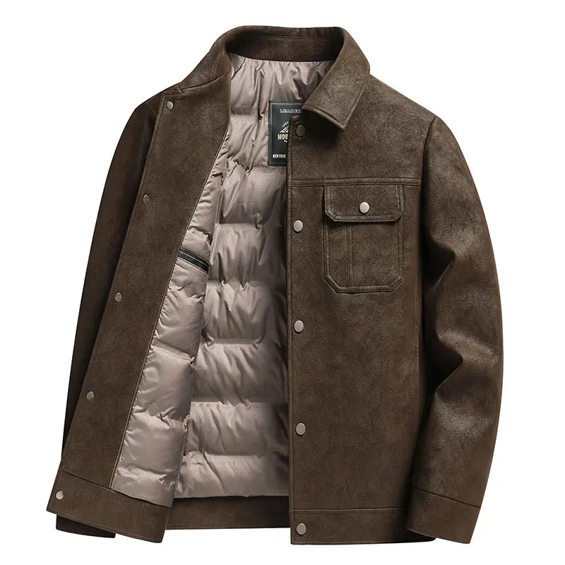 2026 Autumn/Winter Men thickened down jackets Fashion Trendy Warm Comfortable Versatile Casual High Quality Down Jacket male